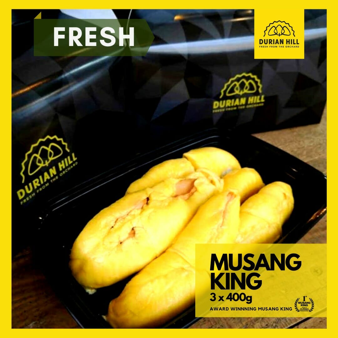 Fresh Musang King Pulp 400g x 3【Packed】